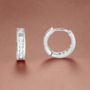 hoop bali silver earrings